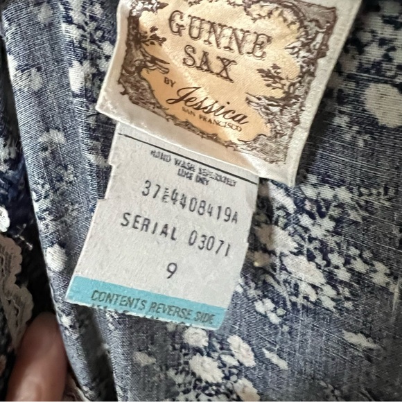 Vintage Gunne Sax Calico Sundress 70s Prairie Corragecore Dress XS - Picture 10 of 10